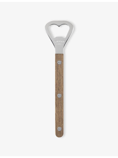 selfridges Sabre Engraved Stainless-Steel Teak Bottle Opener 16cm- Buy online at McGrocer