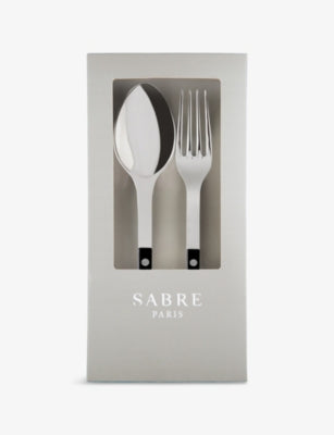 Sabre two-piece stainless steel serving set - British product