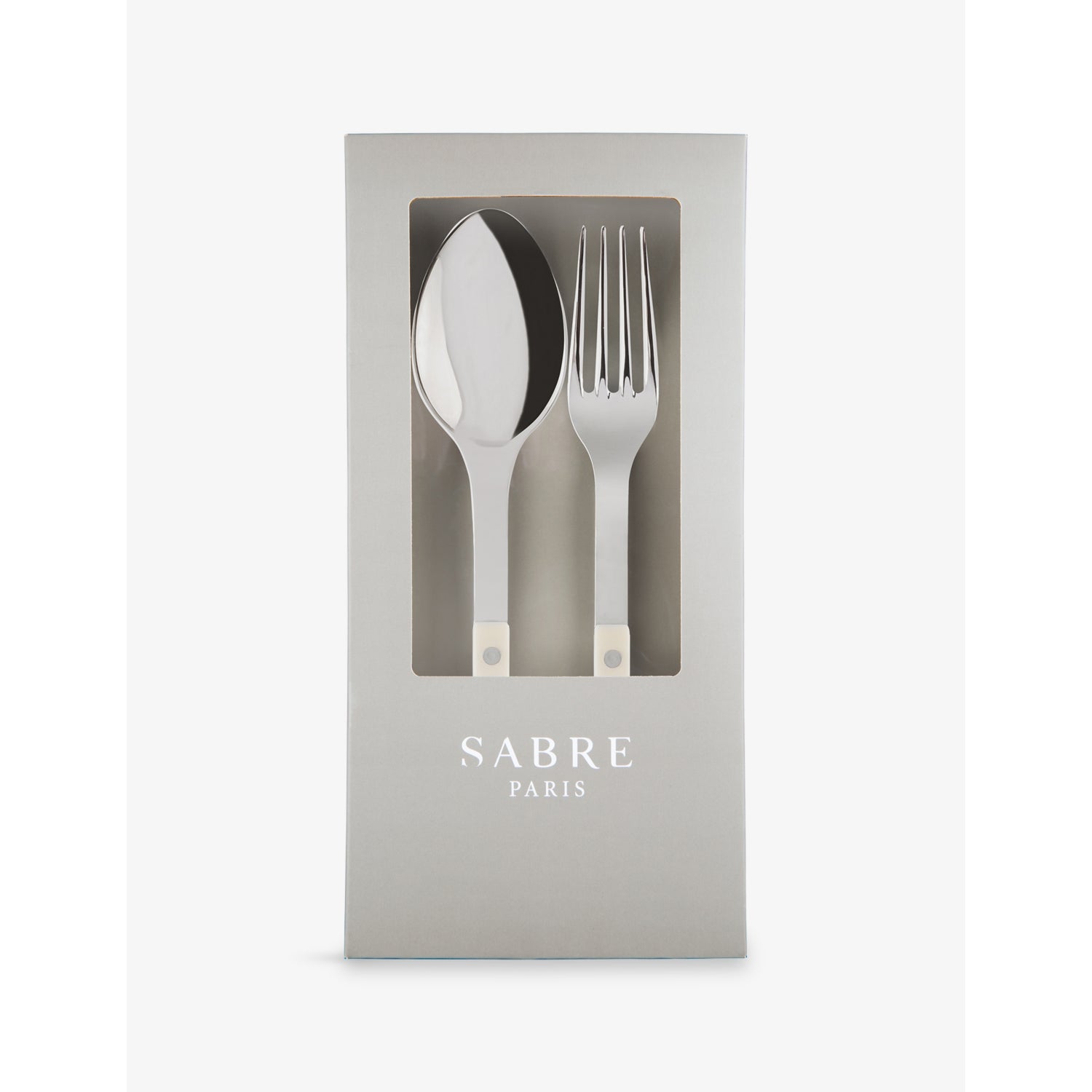 Bistrot Two-Piece Stainless-Steel Serving Set - BLACK
