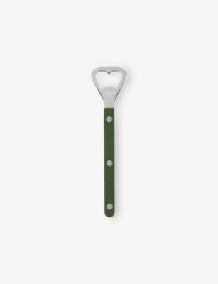 Sabre Engraved Stainless Steel Teak Wood Bottle Opener