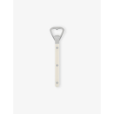 selfridges Sabre Engraved Stainless Steel Teak Wood Bottle Opener- Buy online at McGrocer