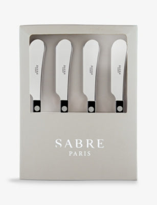 Sabre Bistrot butter spreaders stainless steel acrylic handles, imported from the UK