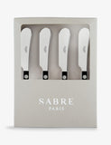 Sabre Bistrot butter spreaders stainless steel acrylic handles, imported from the UK