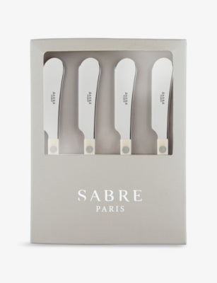 Sabre Bistrot butter spreaders stainless steel acrylic handles, imported from the UK