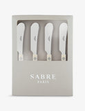 Sabre Bistrot butter spreaders stainless steel acrylic handles, imported from the UK