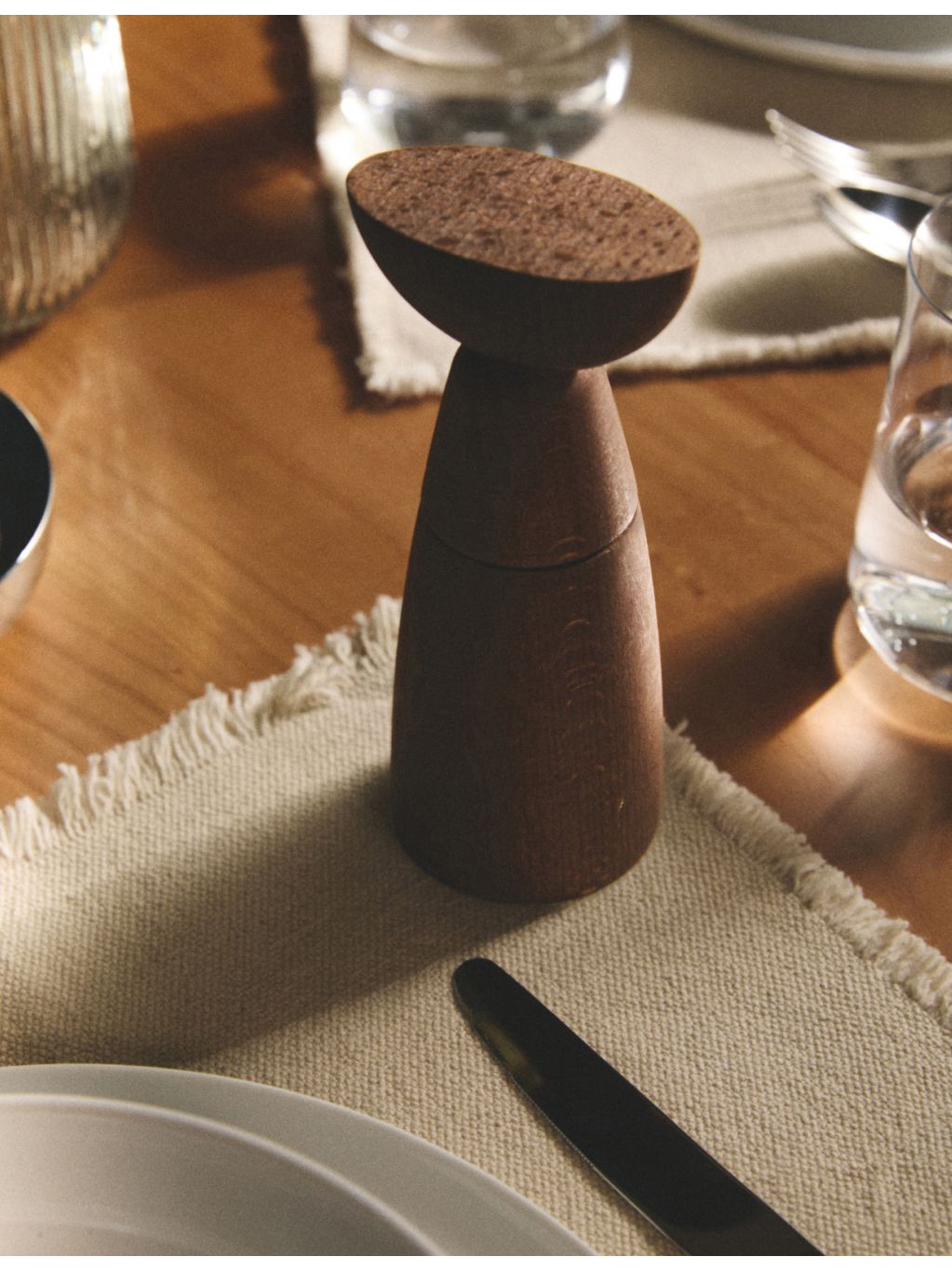 Alessi Oaxaca wooden salt and pepper grinder 17.5cm (British brand)