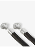 Alessi wood and stainless-steel chopsticks with fish-shaped stand 24cm, UK version