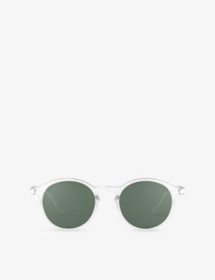 IZIPIZI crystal round-frame acetate sunglasses (British brand)