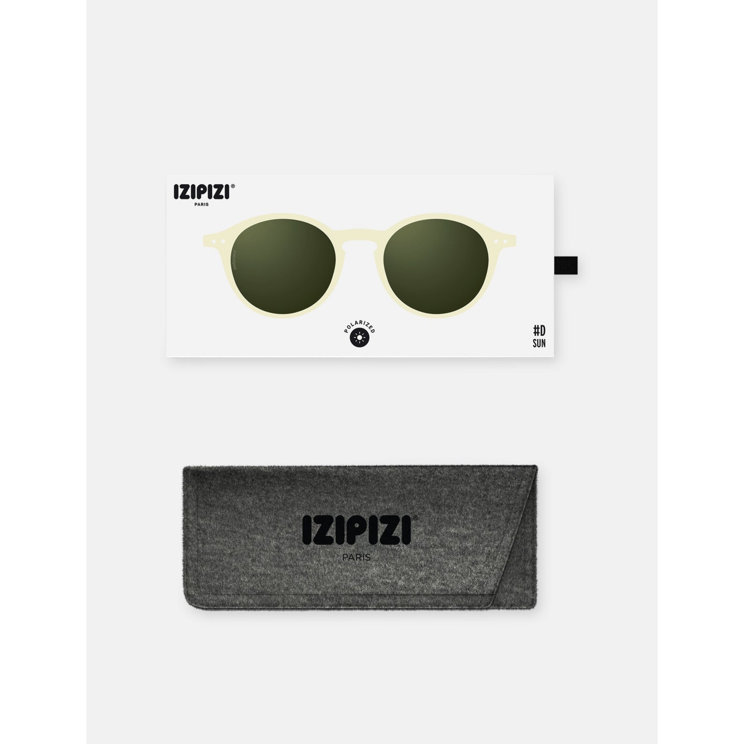 IZIPIZI Sandstorm round-frame acetate sunglasses, imported from the UK