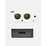 IZIPIZI Sandstorm round-frame acetate sunglasses, imported from the UK