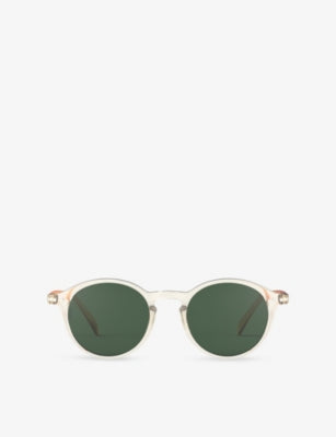 IZIPIZI Sandstorm round-frame acetate sunglasses, imported from the UK