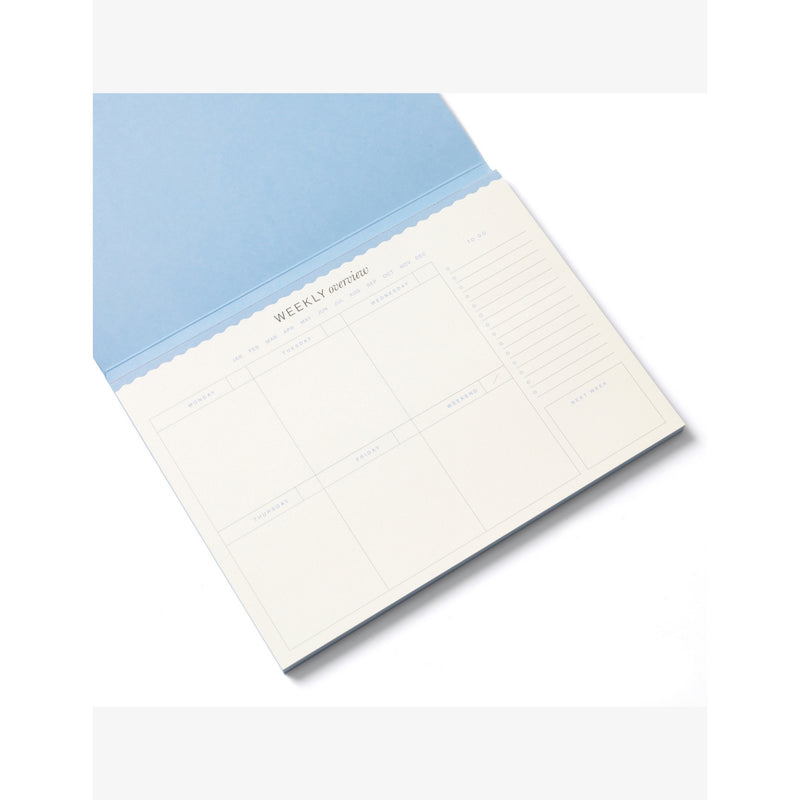 Papier floral checkerboard weekly planner 24cm x 18cm - British product