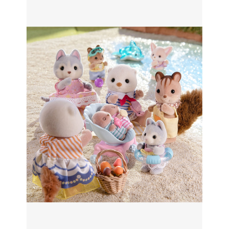 Sylvanian Families sea otter family toy figure set (British brand)