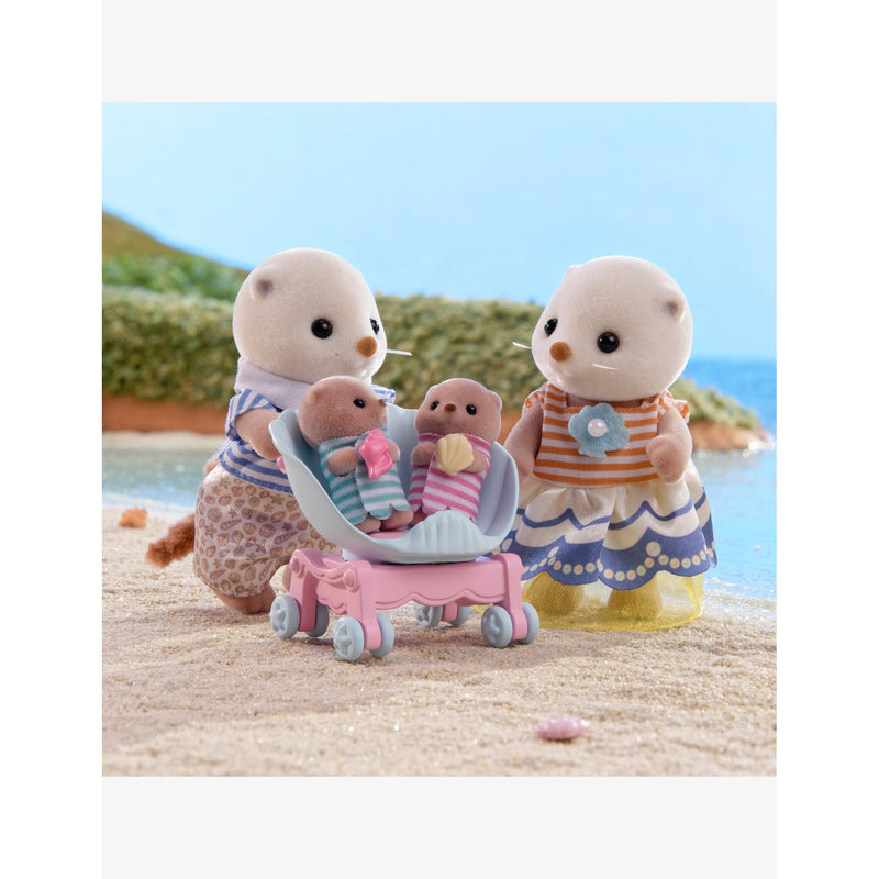 Sylvanian Families sea otter family toy figure set (British brand)