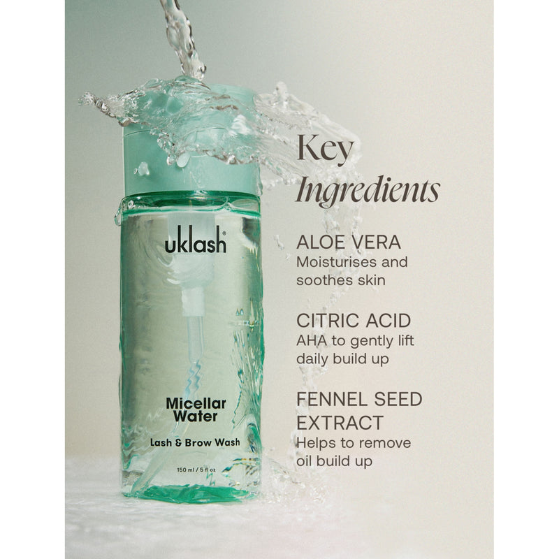 UKLASH lash and brow cleanser 150ml (British brand)