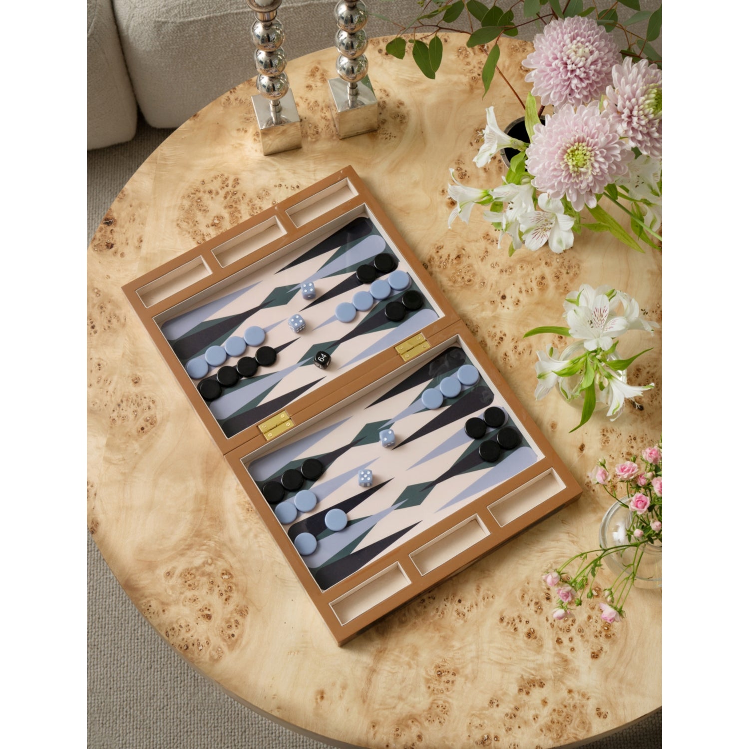 Printworks lacquered backgammon set 25cm x 31cm (British brand)