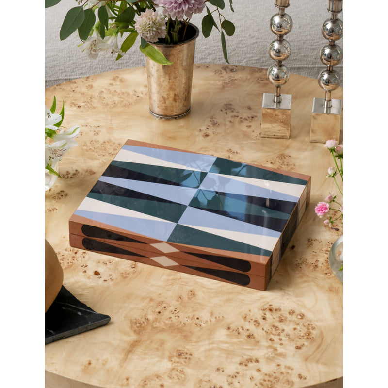 Printworks lacquered backgammon set 25cm x 31cm (British brand)