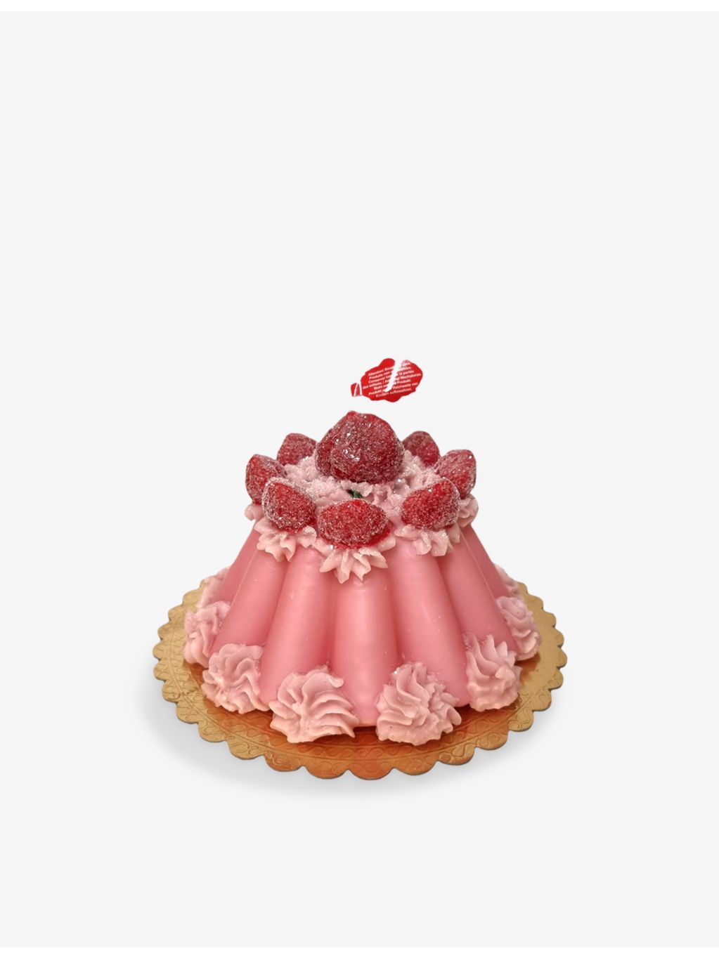 Cereria Introna pink pudding candle 1.28kg, UK version