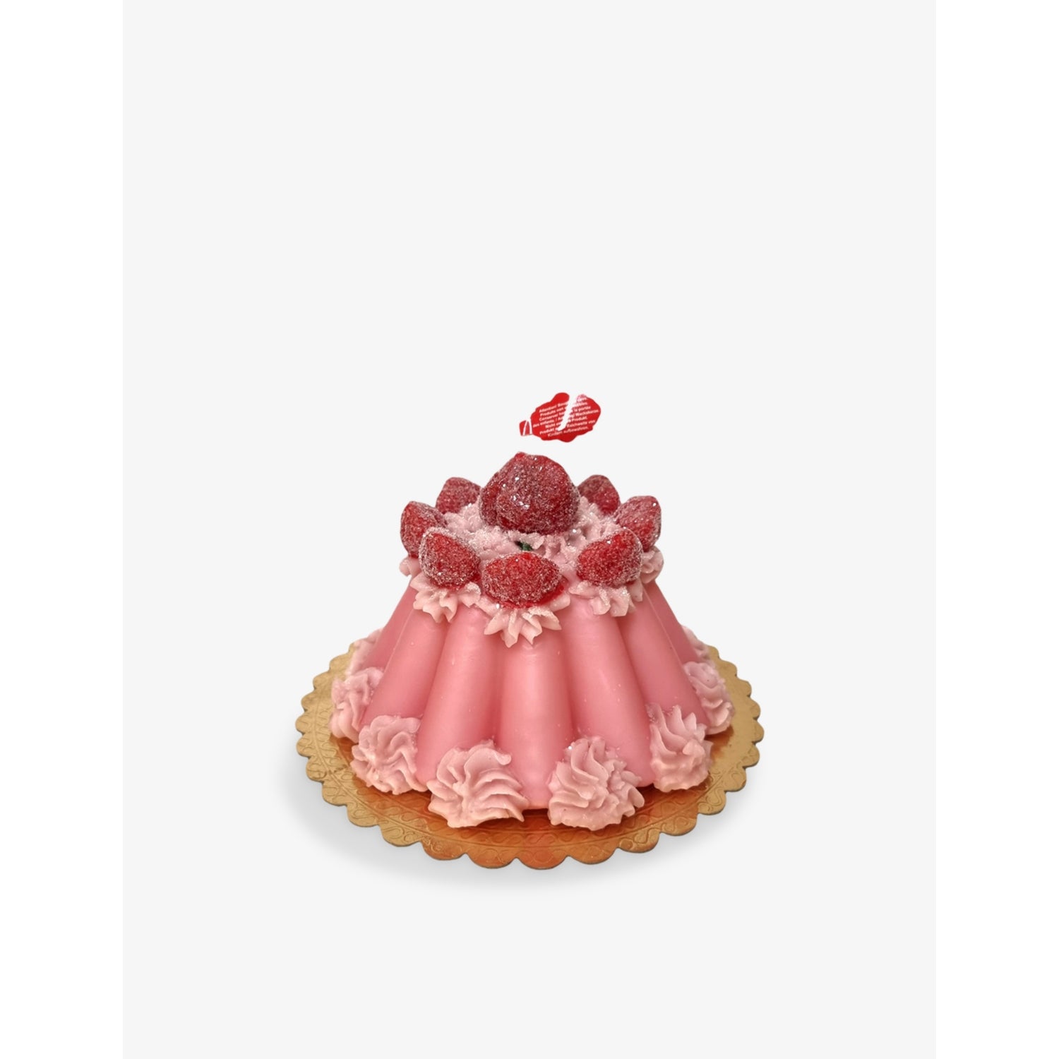 Cereria Introna pink pudding candle 1.28kg, UK version