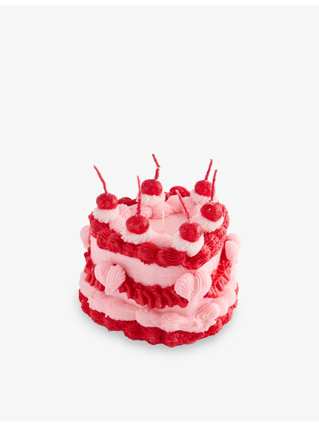 Introna heart cake candle with seven wicks 2450g, imported from the UK