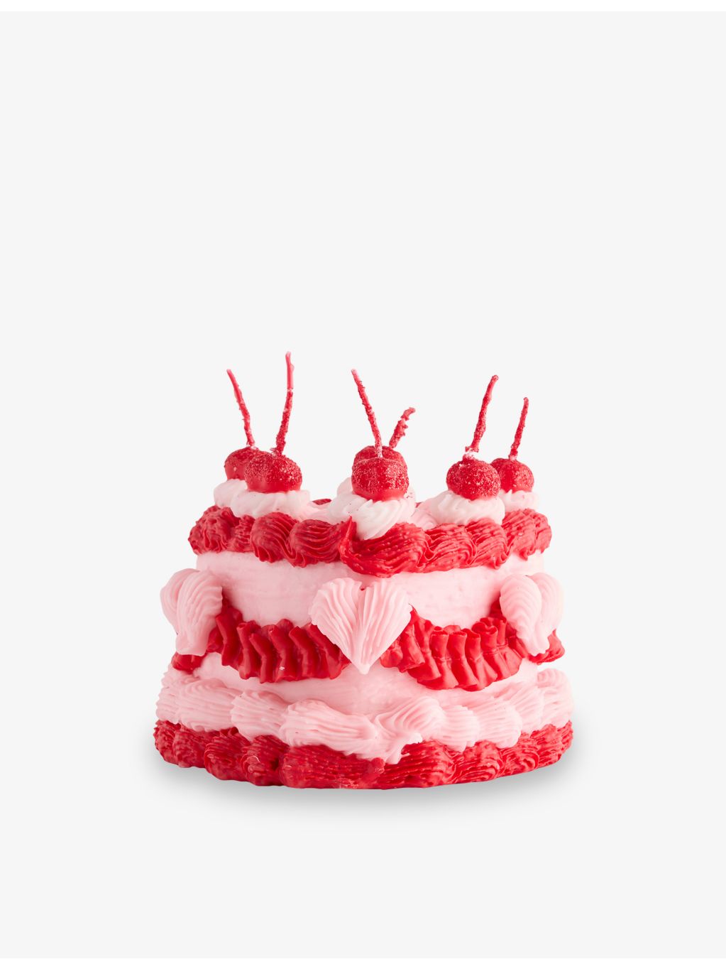 Introna heart cake candle with seven wicks 2450g, imported from the UK