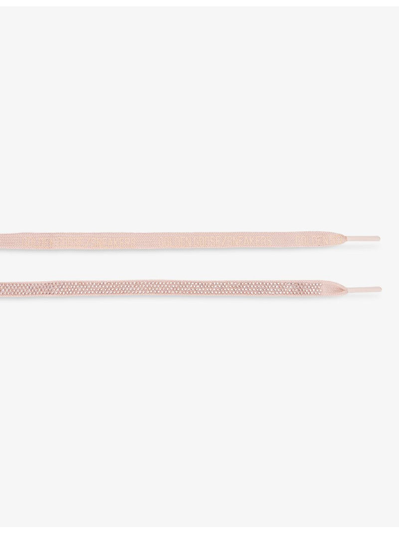 Golden Goose crystal-embellished woven shoe laces with metal aglet (British brand)