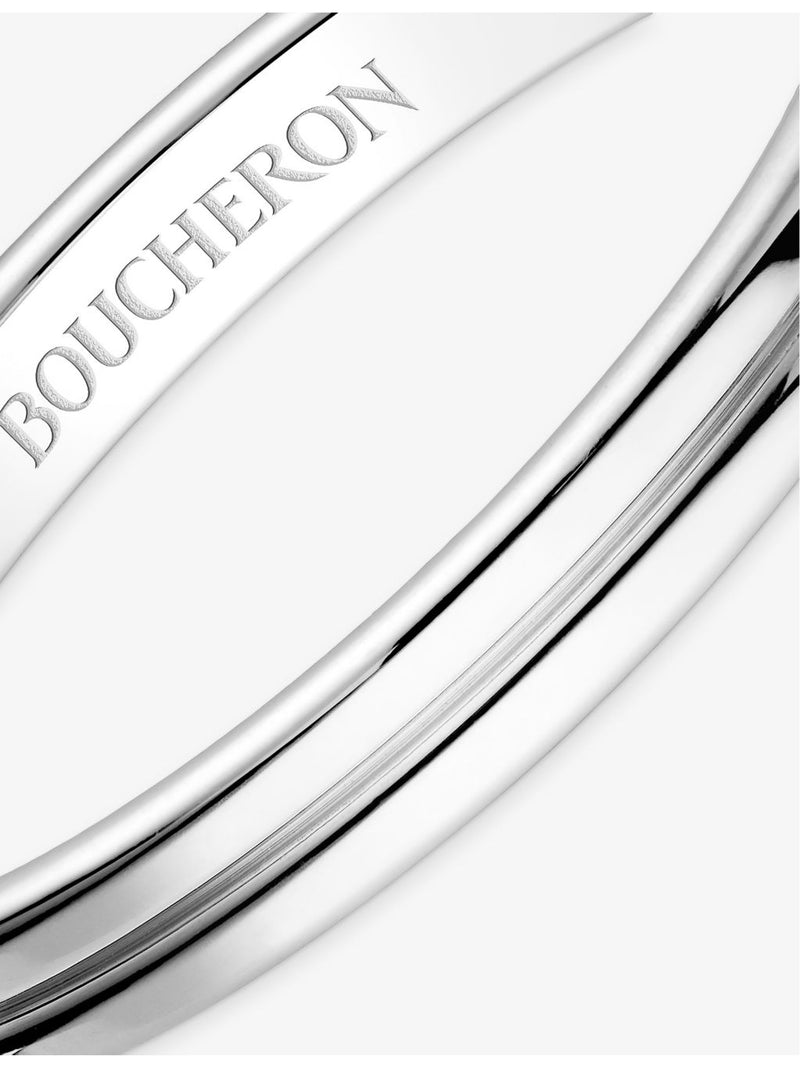 Boucheron Godron small platinum wedding band, imported from the UK