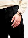 D1 Milano rose gold PVD quartz watch, imported from the UK