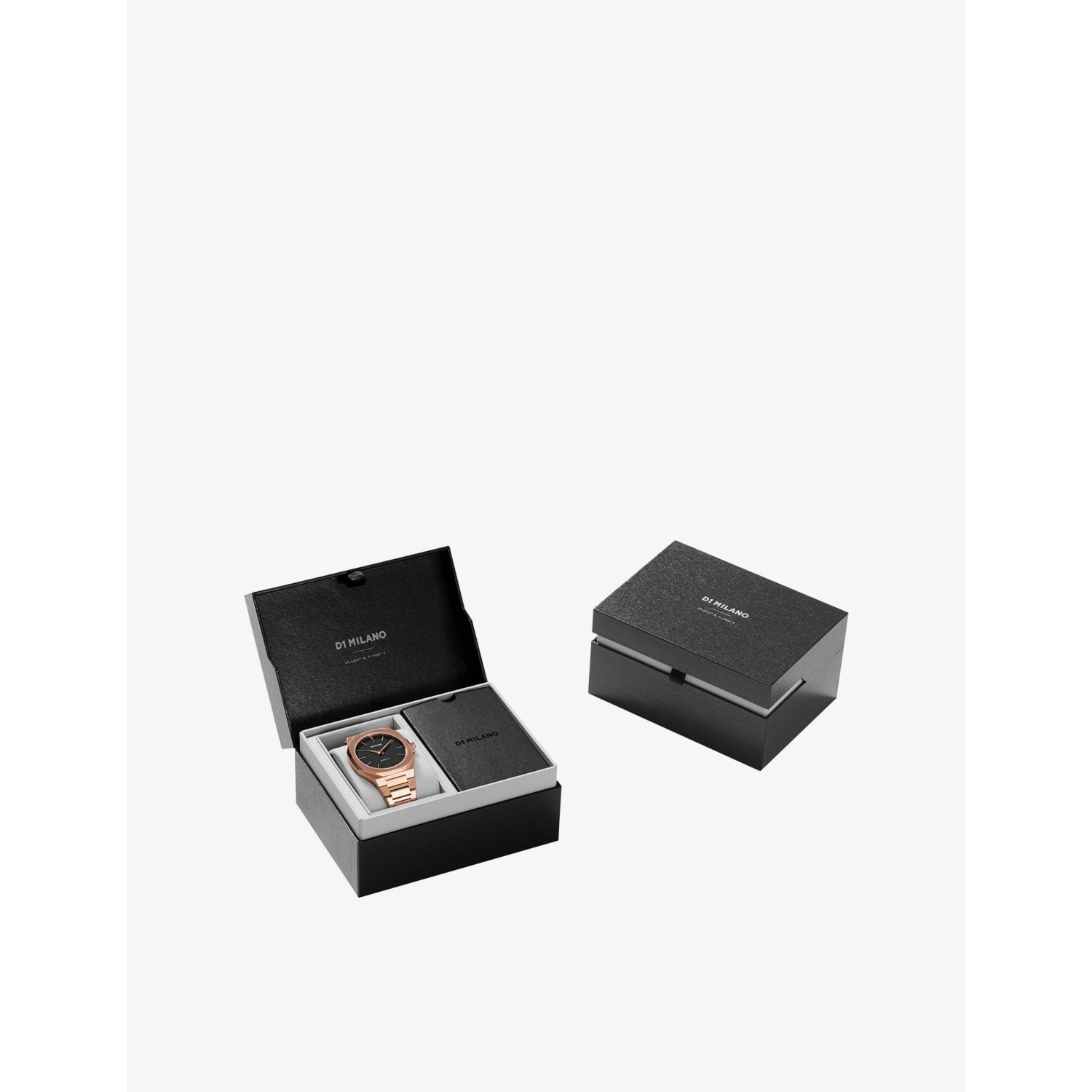D1 Milano rose gold PVD quartz watch, imported from the UK
