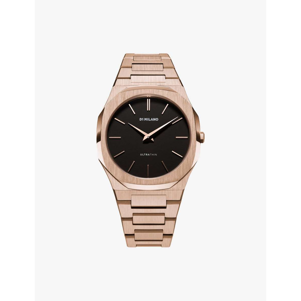 D1 Milano rose gold PVD quartz watch, imported from the UK
