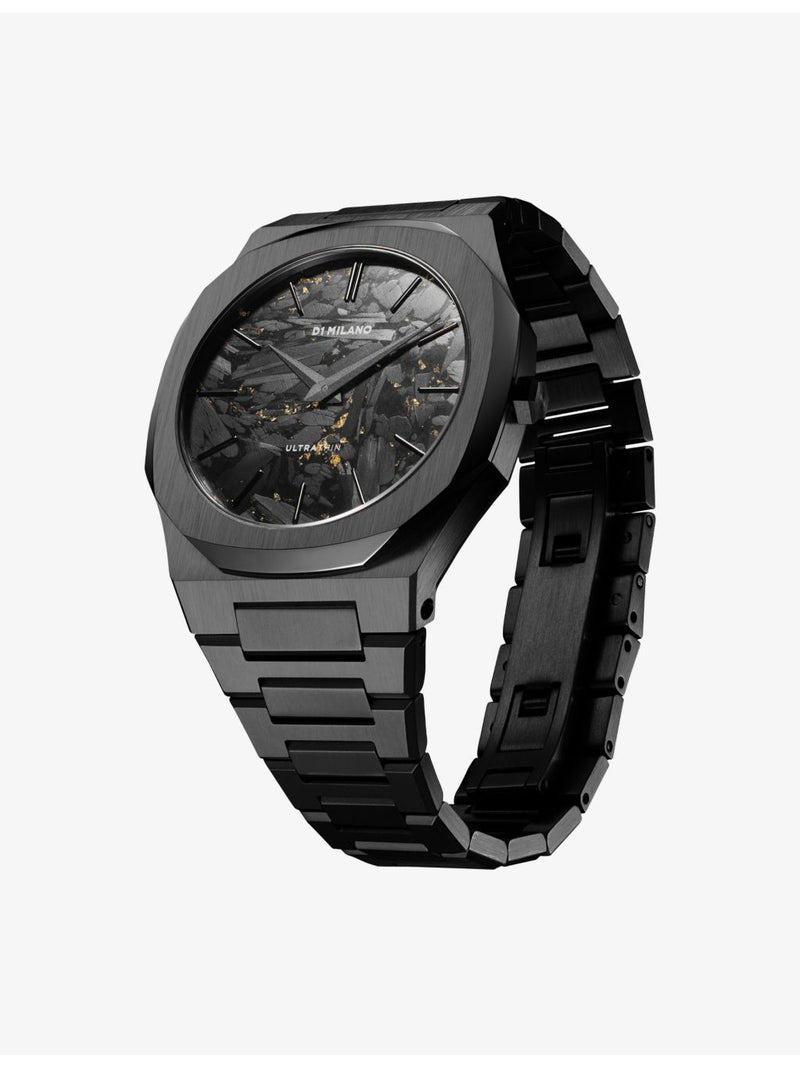 D1 Milano Black DLC ultra thin bracelet watch 40mm - British product