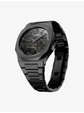 D1 Milano Black DLC ultra thin bracelet watch 40mm - British product