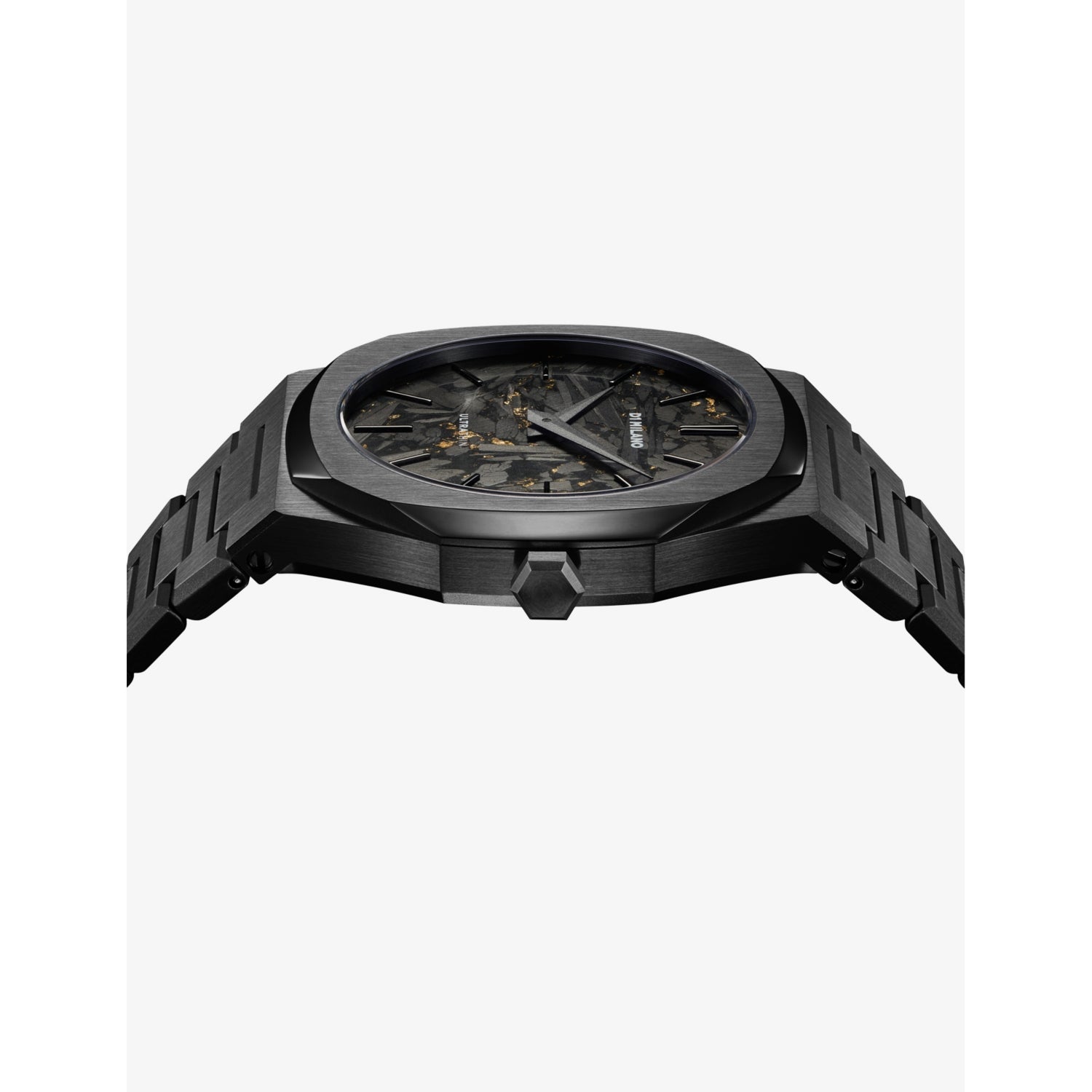 D1 Milano Black DLC ultra thin bracelet watch 40mm - British product