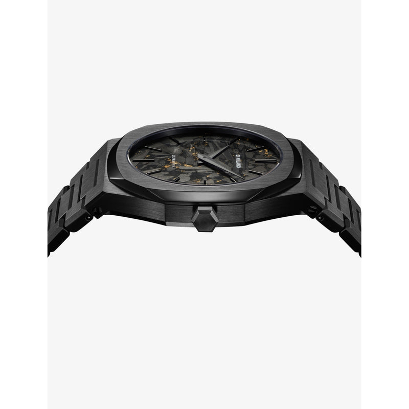 D1 Milano Black DLC ultra thin bracelet watch 40mm - British product