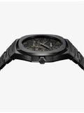 D1 Milano Black DLC ultra thin bracelet watch 40mm - British product