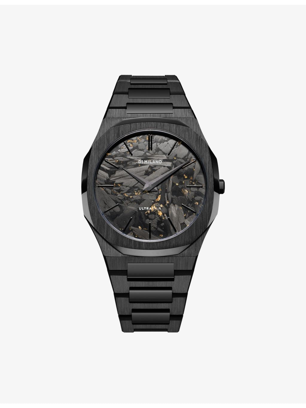 D1 Milano Black DLC ultra thin bracelet watch 40mm - British product