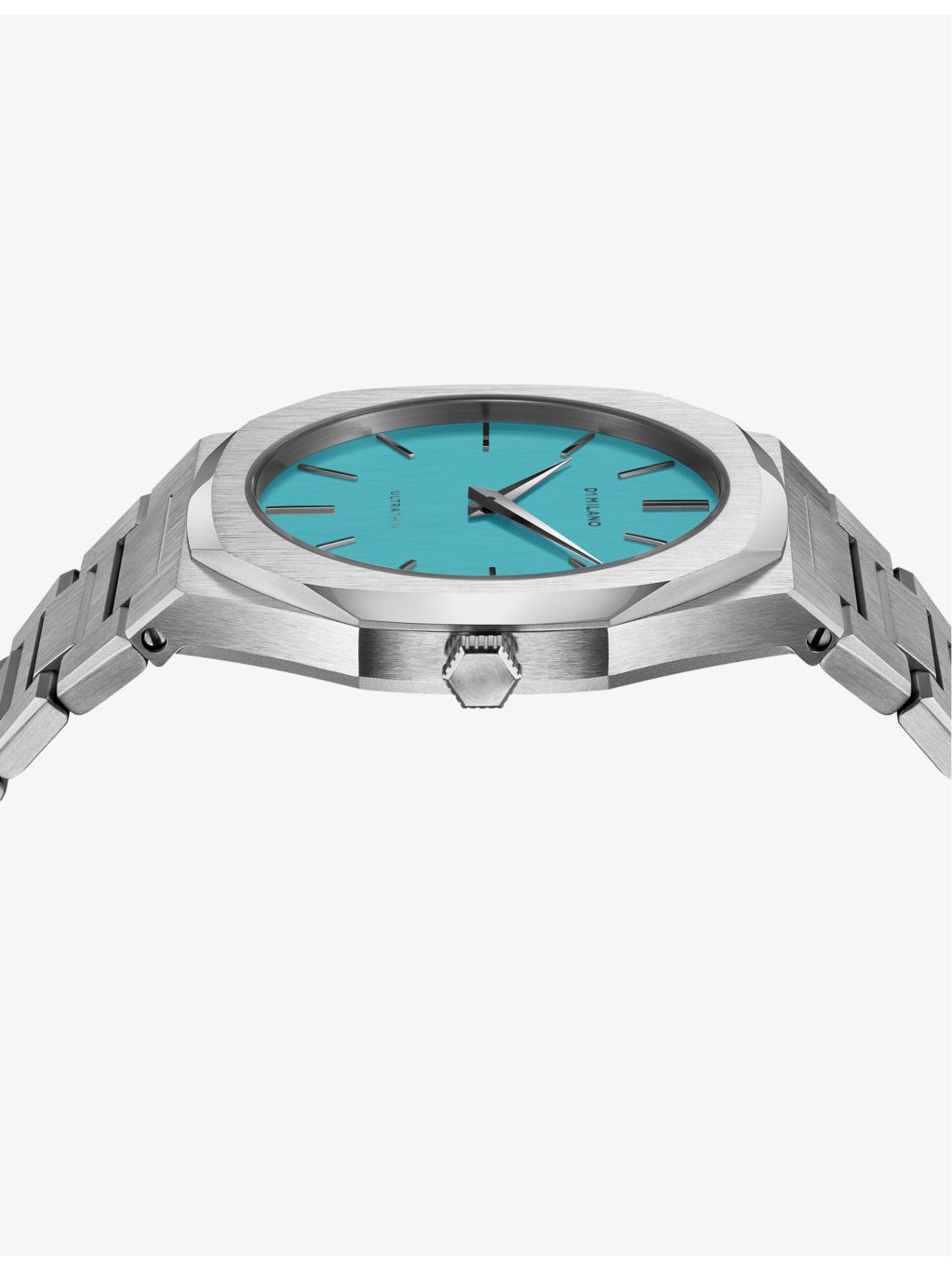 D1 Milano light blue ultra thin quartz watch 38mm, UK version