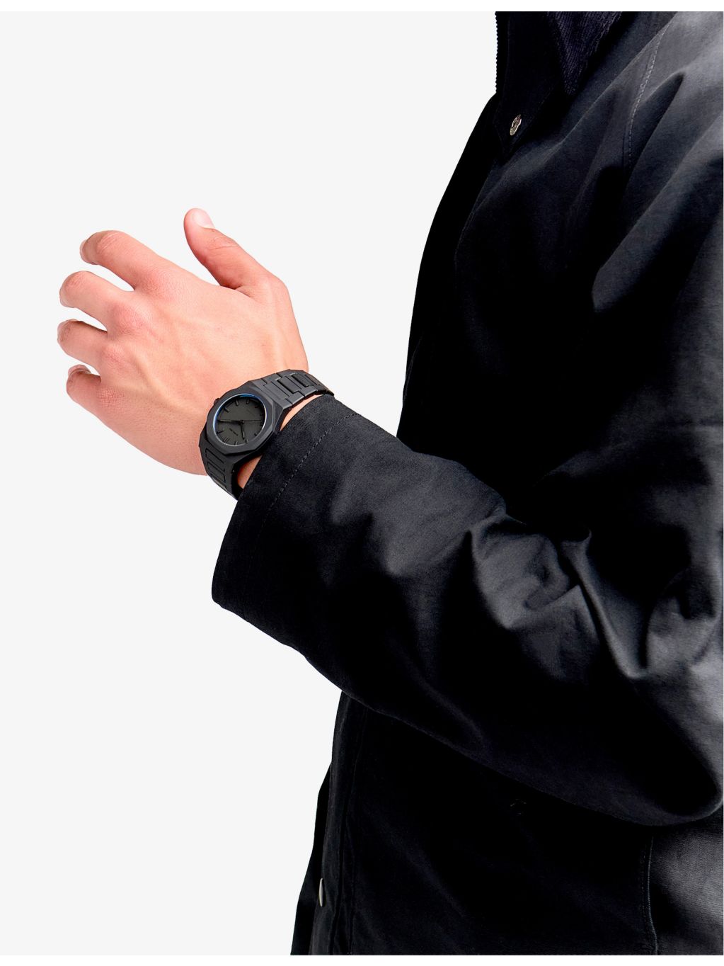 D1 Milano Shadow polycarbonate quartz watch 40.5mm - British product
