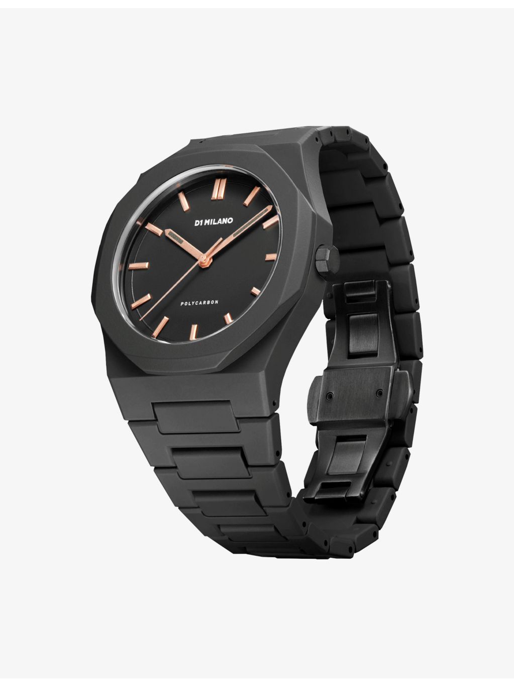 D1 Milano Polycarbon Dawn Light quartz watch 40.5mm (British brand)