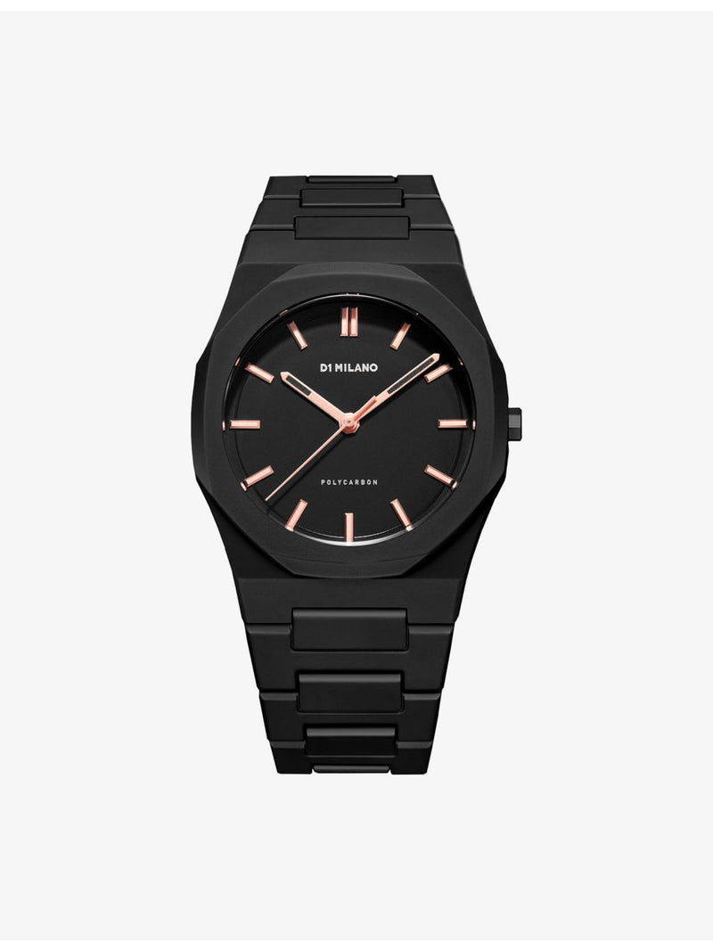 D1 Milano Polycarbon Dawn Light quartz watch 40.5mm (British brand)