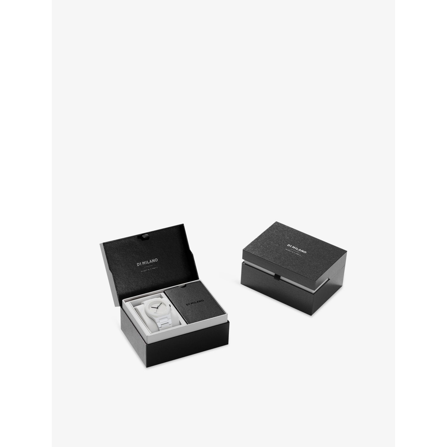 D1 Milano Pure White ceramic watch 37mm, UK version