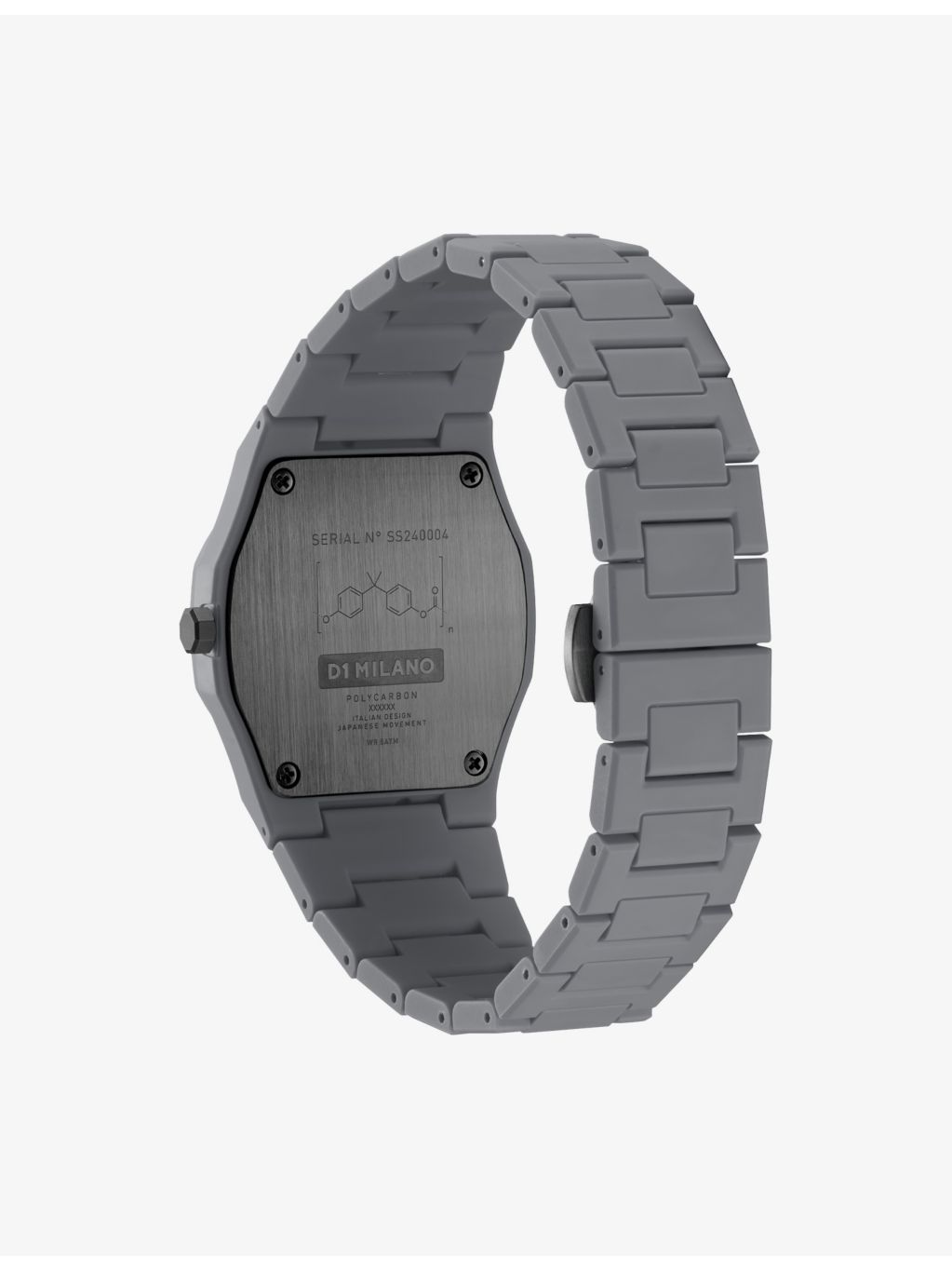 D1 Milano polycarbonate quartz watch 37mm, UK version