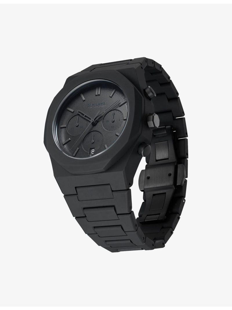 D1 Milano Polychrono Shadow quartz watch 40.5mm, UK version