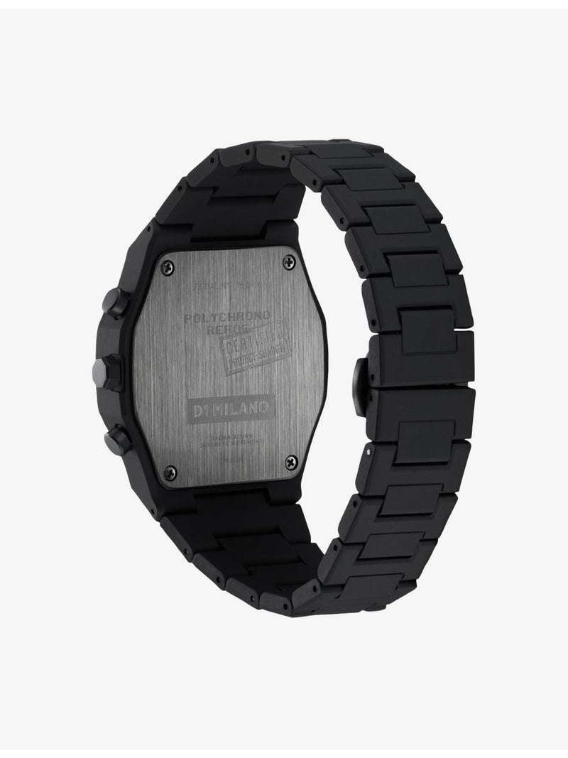 D1 Milano Polychrono Shadow quartz watch 40.5mm, UK version