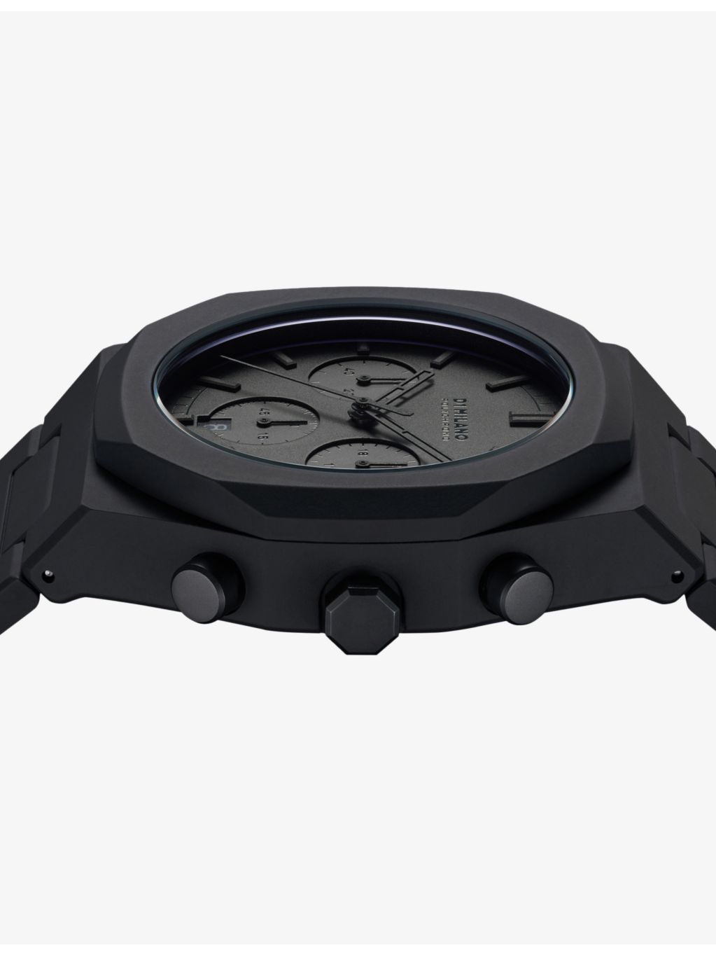 D1 Milano Polychrono Shadow quartz watch 40.5mm, UK version