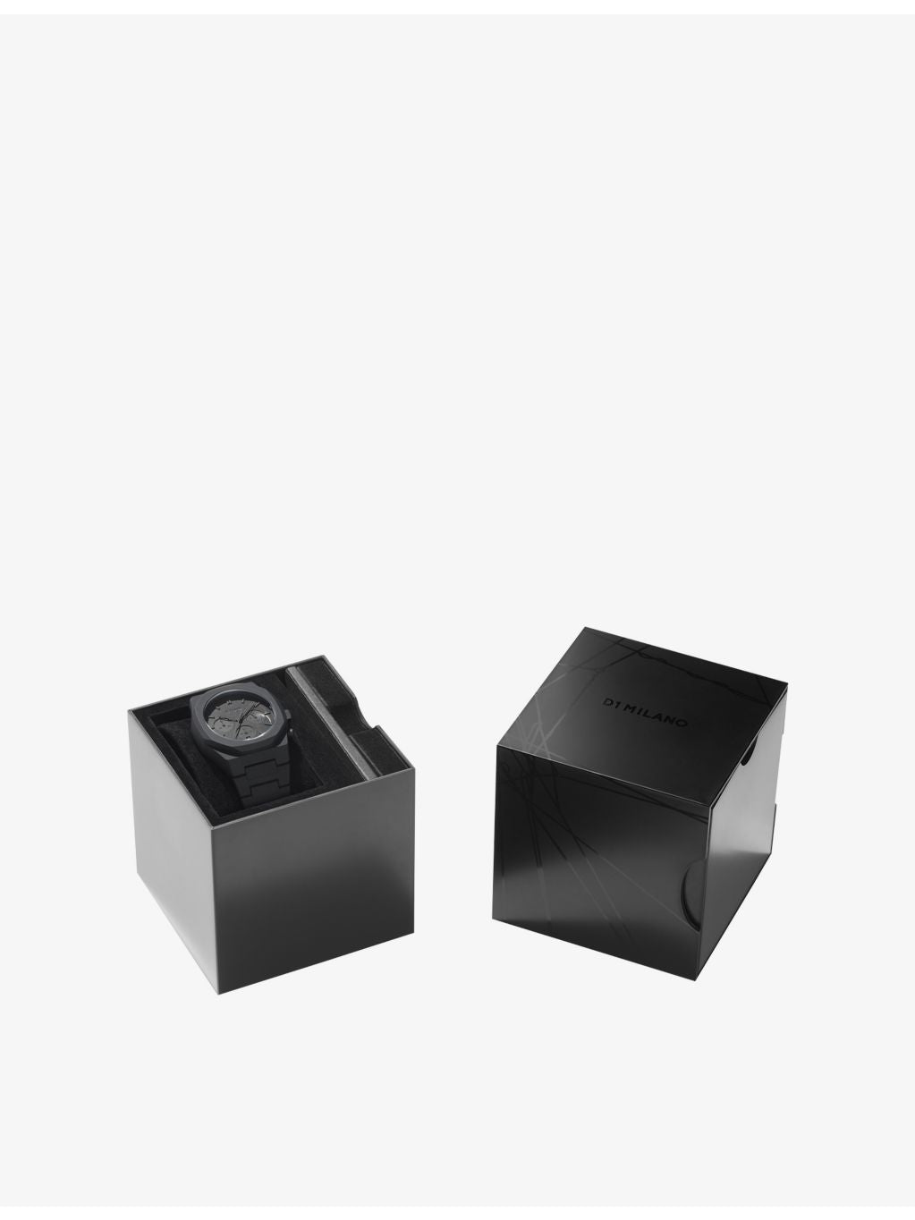 D1 Milano Polychrono Shadow quartz watch 40.5mm, UK version