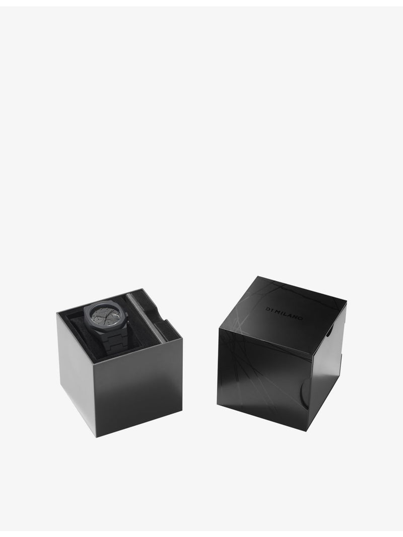 D1 Milano Polychrono Shadow quartz watch 40.5mm, UK version