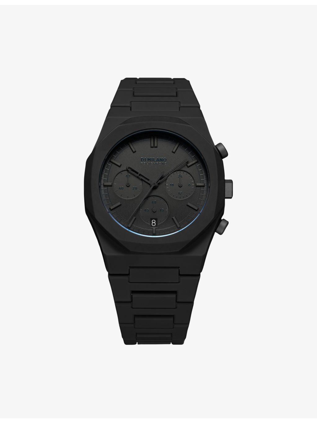D1 Milano Polychrono Shadow quartz watch 40.5mm, UK version