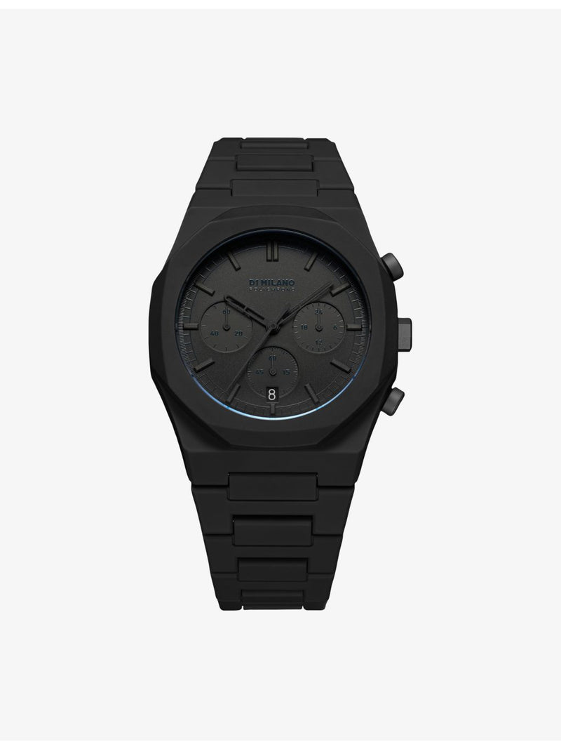 D1 Milano Polychrono Shadow quartz watch 40.5mm, UK version