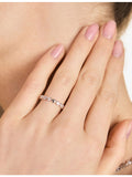 Astrid & Miyu heart eternity ring silver cubic zirconia - British product